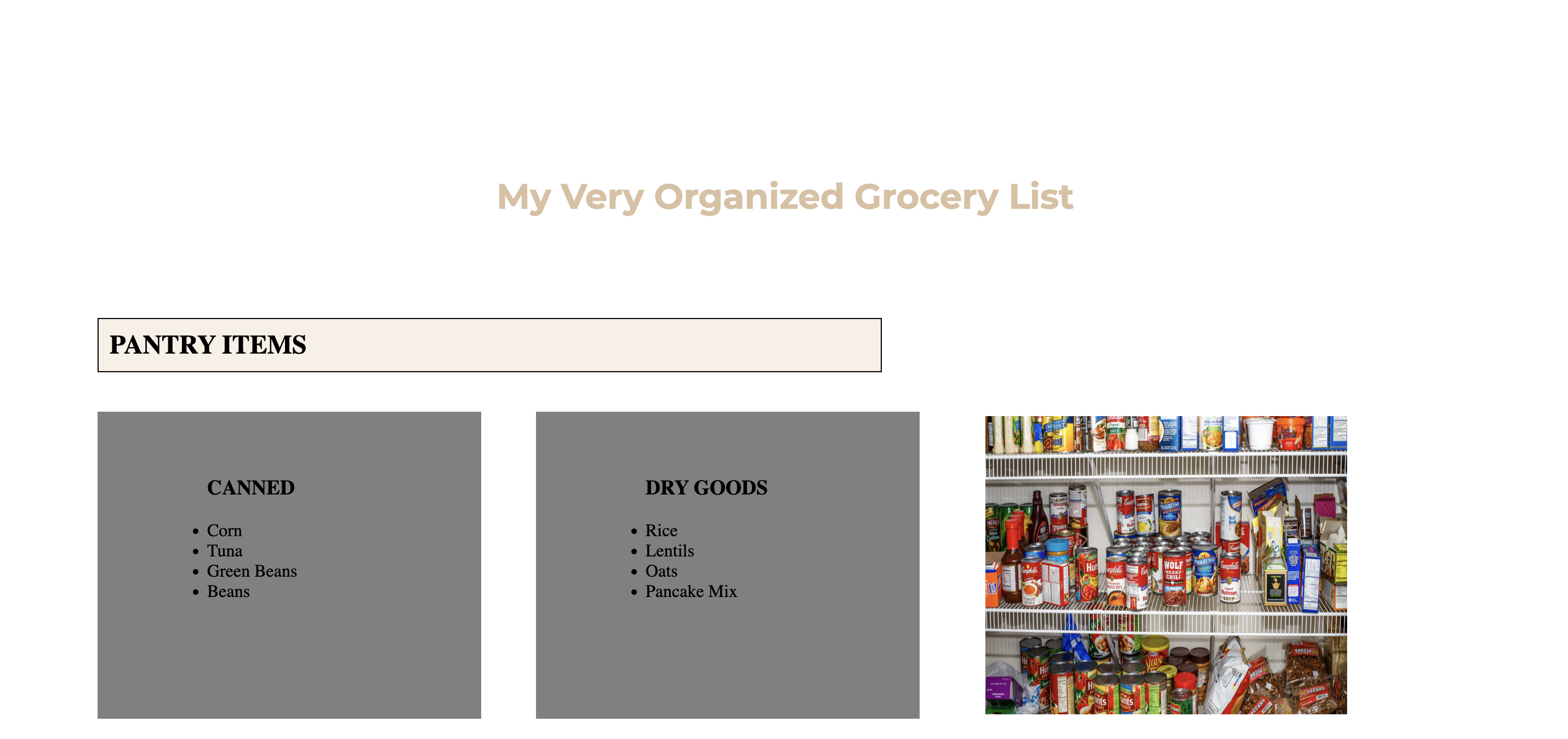 grocerylist